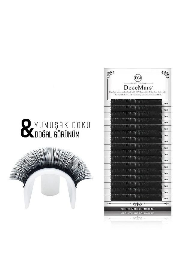 Ipek Kirpik 0,10mm Kalınlık C Kıvrım 14mm Uzunluk - 4
