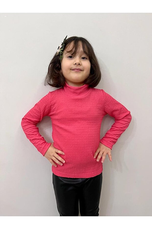 Girls/ Turtleneck/ Long Sleeve/knitted Body