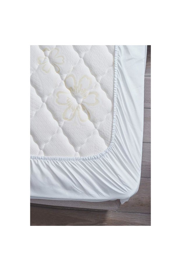 Baby Bed Elastic White 60 X 120 cm Cotton