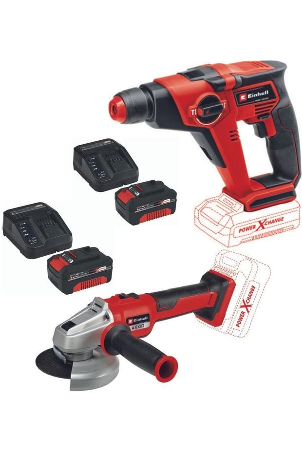 Te-hd 18/12 Matkap Axxio 18/115 Q Avuç Taşlama 2x4.0ah Set - 1