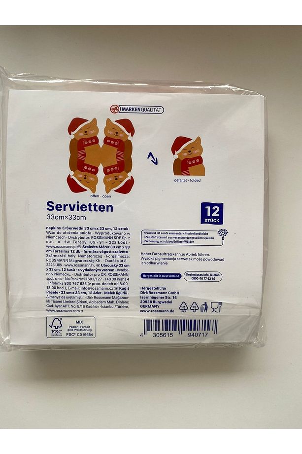 Servis Peçetesi Ayıcık - 2