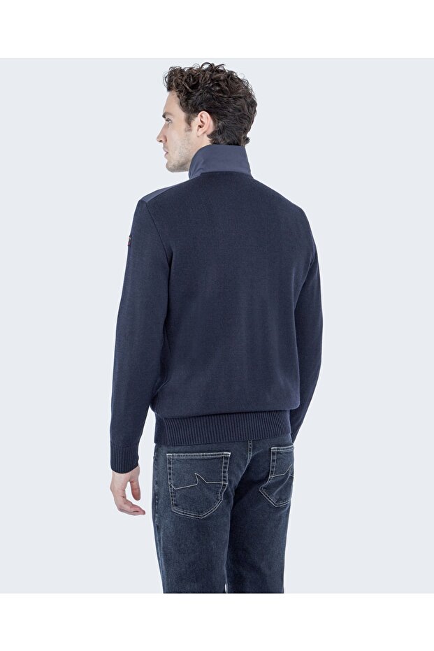 Men's Zıpped Pullover C.w. Wool - 2