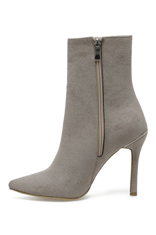 Sementa 2pr Bej Kadın Topuklu Bot - 4