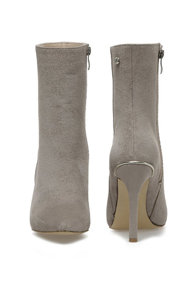 Sementa 2pr Bej Kadın Topuklu Bot - 5