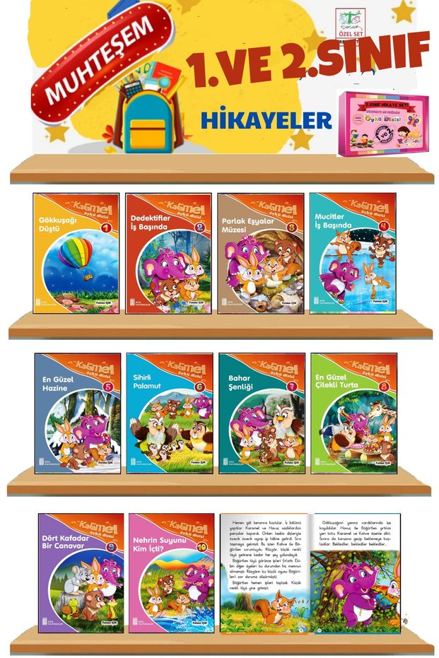 1. Ve 2.sınıflar Için En Hikaye Seti (10 Kitap Kutulu Ve Hediyeli)