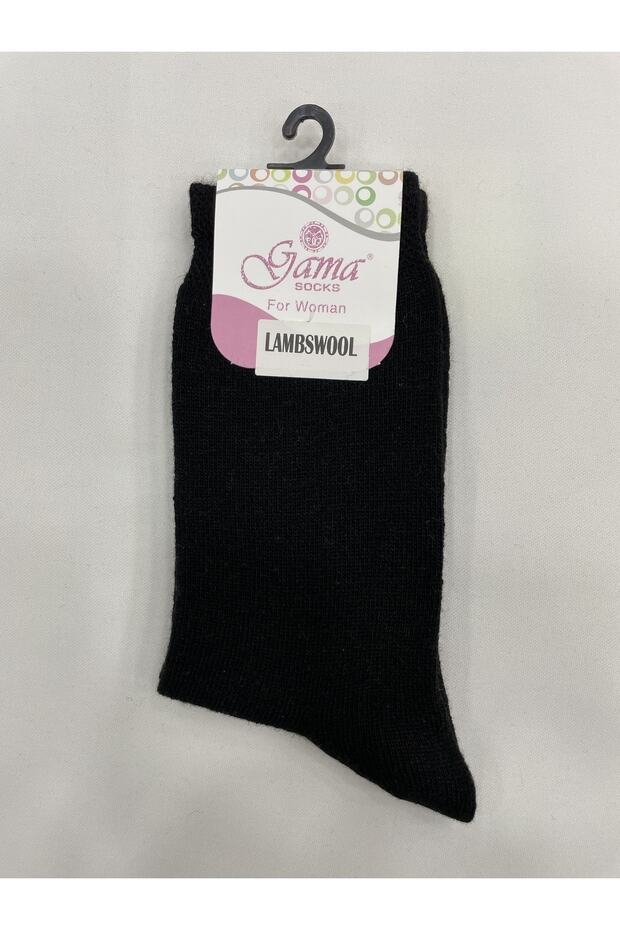 Genuine Lamb Wool Plain Colored Thick Winter Women's Socks