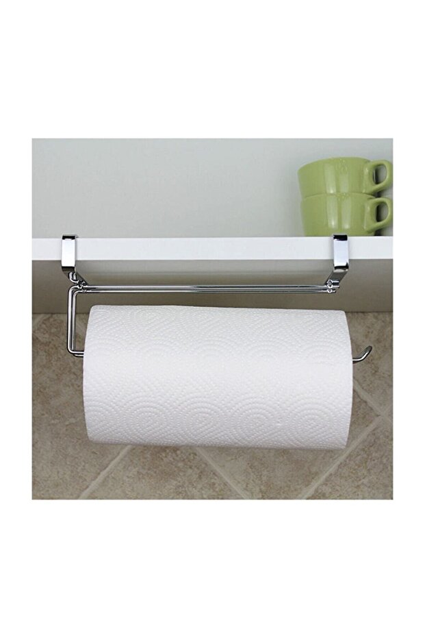 Snap-on Paper Towel Rack That Can Be Attached to the Cabinet Door or Cabinet Shelf