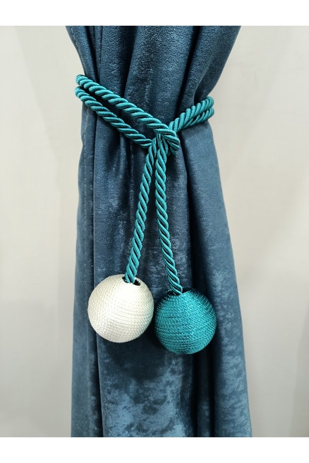 Two Ball Side Tie Backdrop Curtain Collection Apparatus Oil&Cream