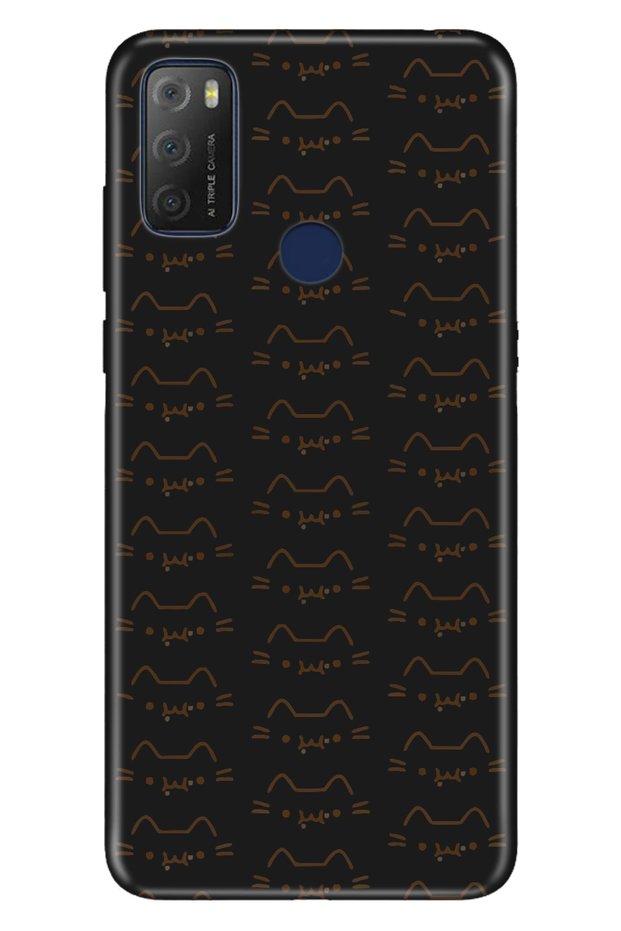 20E Case 0.4mm Silicone Patterned Cat Line