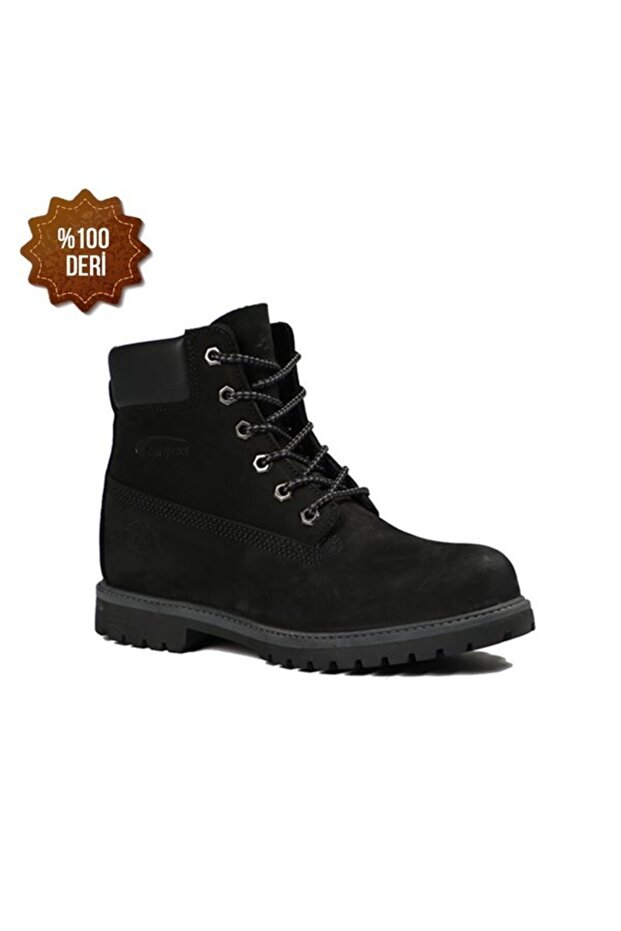 Genuine Leather Thermo Non-Slip Sole Black Nubuck Men's Boots(101 1101-m-3)