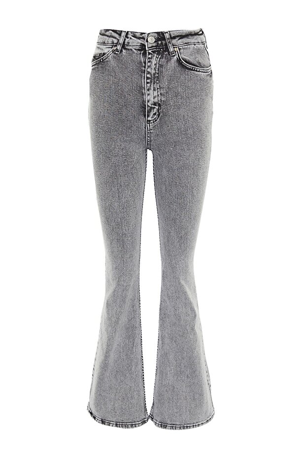 Smoked Snow Spanish High Waist Spanish Jeans (PACKER)