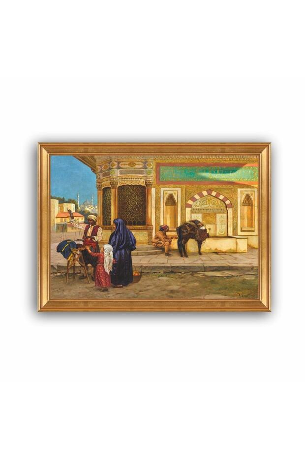 Oryantalist Çerçeveli Tablo Orta Doğu Şark