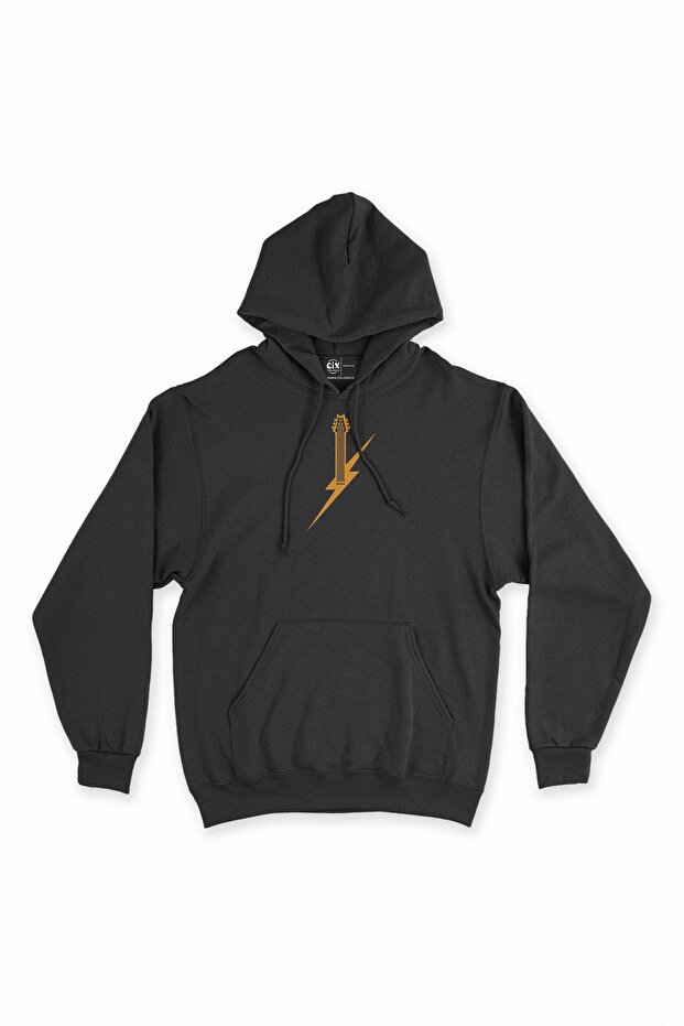Electric Guitar Design Black Sweatshirt Hoodie