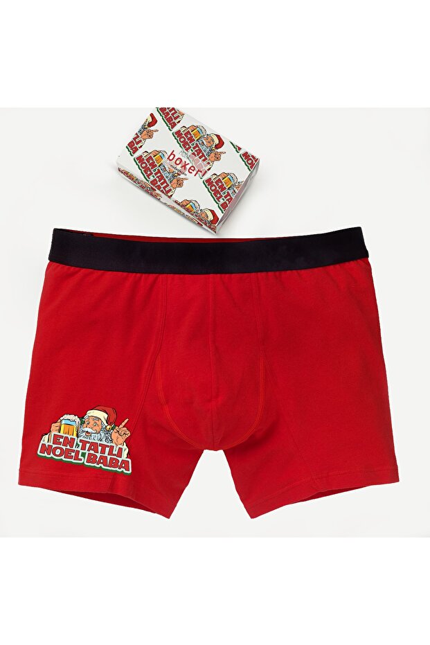 The Sweetest Santa Claus Funny Men's New Year's Boxer