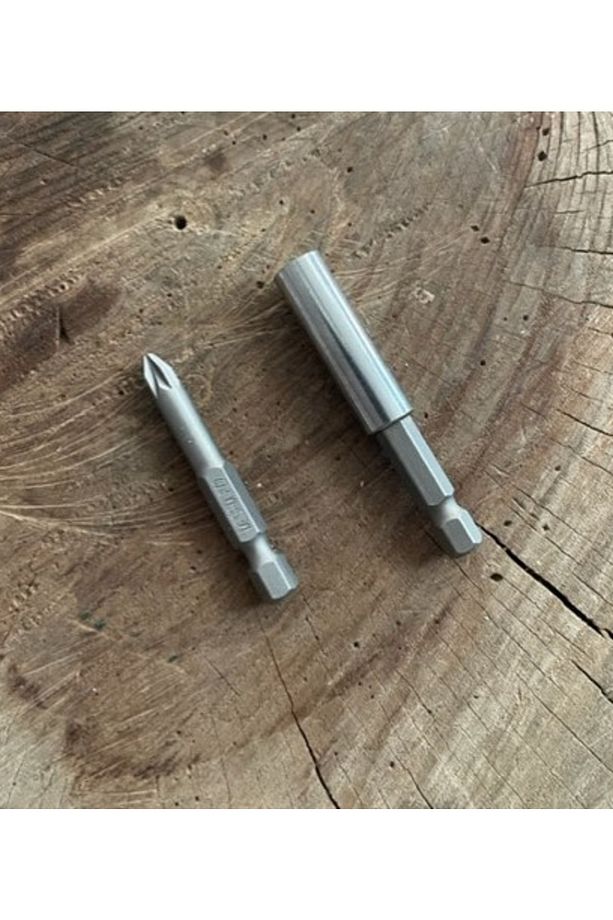 Pz2 Yıldız Uç 50mm Bits Uç Mıknatıslı Uzatma Uç Seti - 1