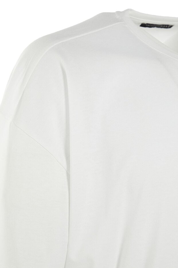 Beyaz Oversize/Geniş Kesim Kısa Kollu T-Shirt TMNSS22TS0317 - 10