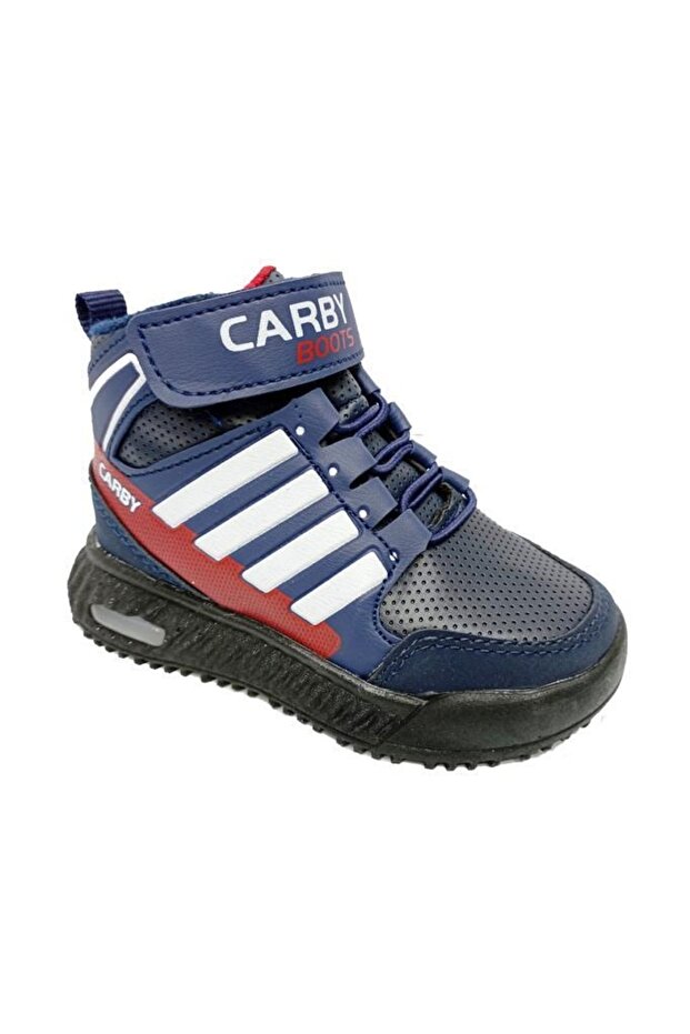 حذاء رياضي للأطفال من Carby 2021-b باللون الأزرق الداكن والأحمر
