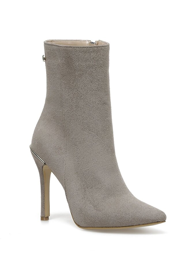 Sementa 2pr Bej Kadın Topuklu Bot - 2