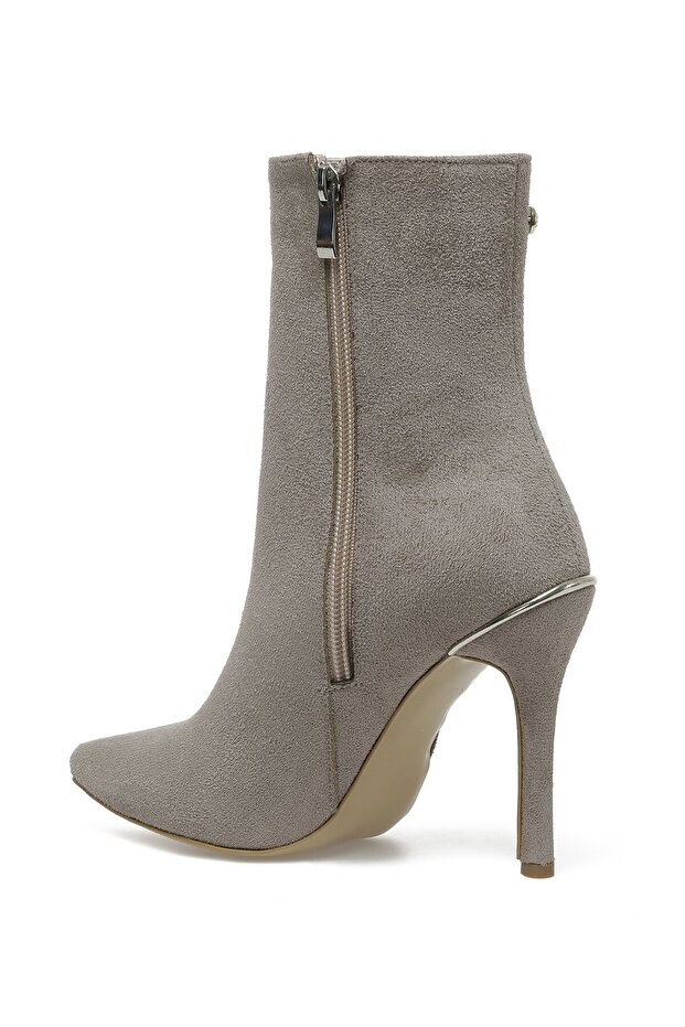 Sementa 2pr Bej Kadın Topuklu Bot - 3