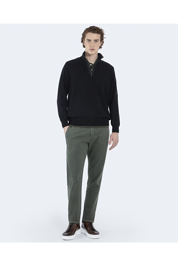 Men's Zıpped Pullover C.w. Wool - 4