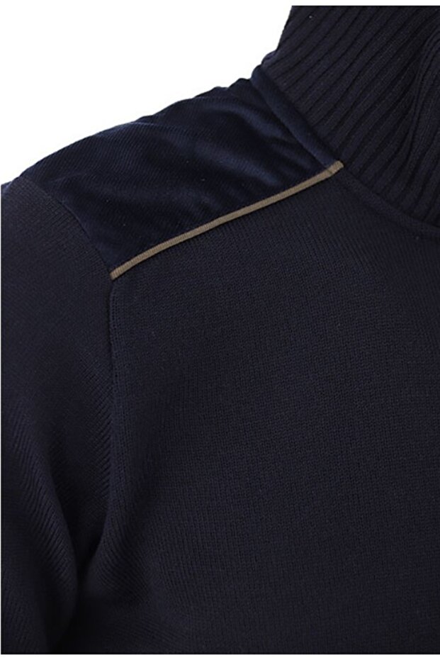 Men's Zıpped Pullover C.w. Wool - 4
