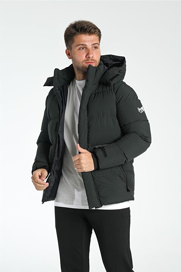 Haneke Black Men's Coat