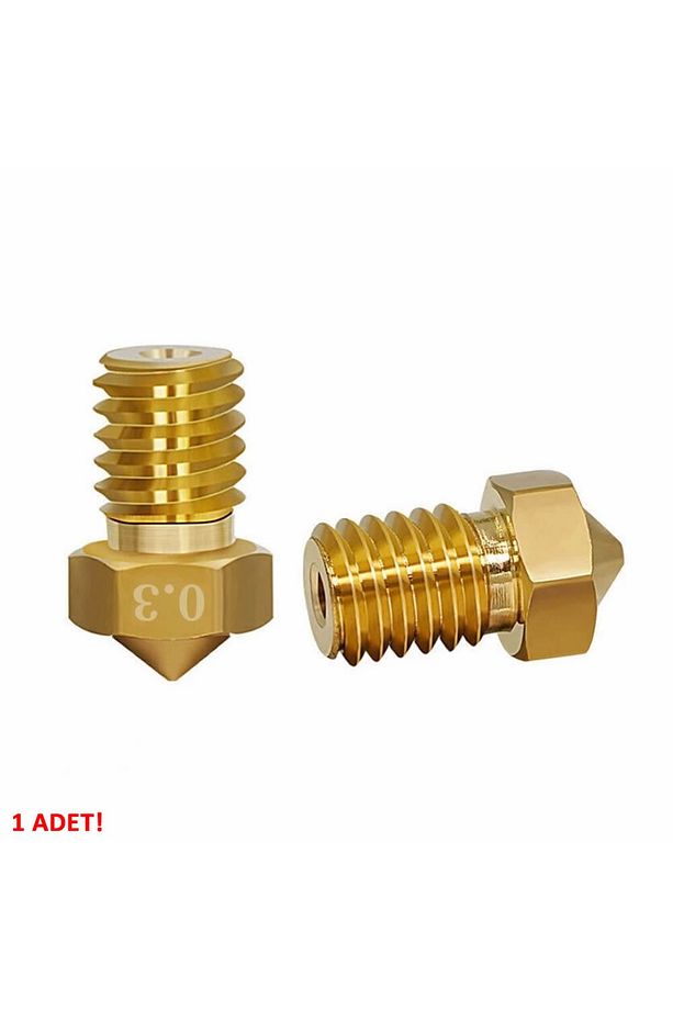 0.2mm X 1.75mm M6 Prinç Nozzle 3d Yazıcı Printer 1.75mm Filament Uyum Mk8 Cr-10 Cr-10s Ender - 5
