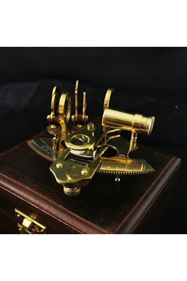 Dollond London 1920 All Brass Antique Retro Sailor Sextant