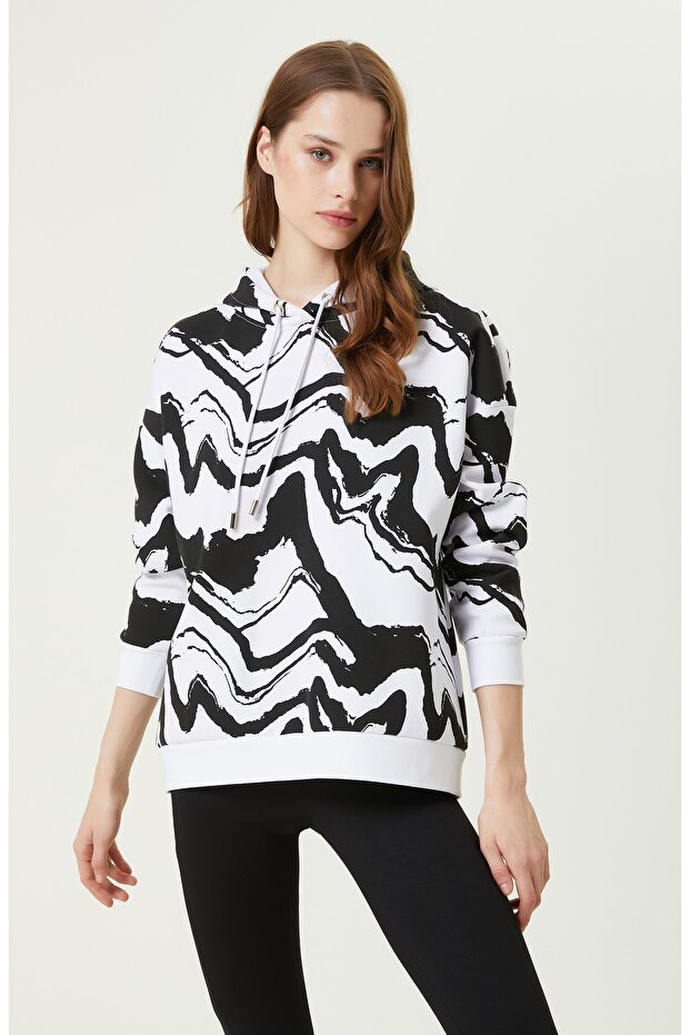 Ekru Sweatshırt - 1