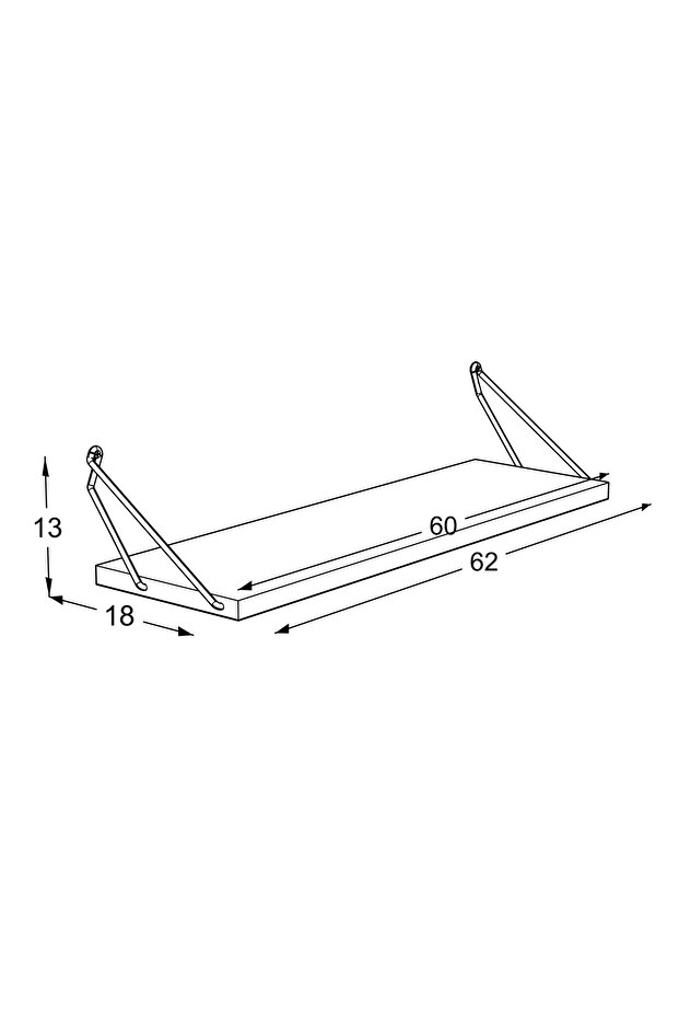 Altai Tekli Raf (Ceviz-Krom) - 5