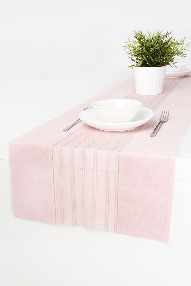Runner, Tablecloth, Light Pink, 40x140