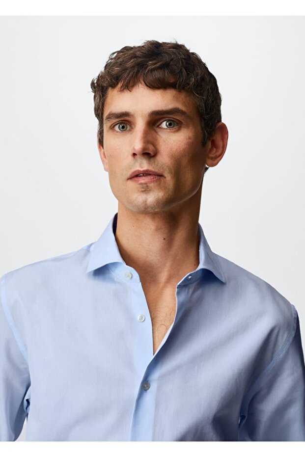 Slim Fit Baumwollhemd - 5