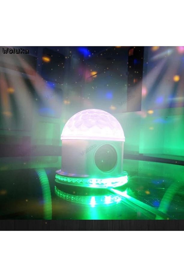 Led Kristal Küre Top Bluetooth Müzik Çalar Özellikli Renkli Rgb Gece Lambası Çocuk Odası - 3