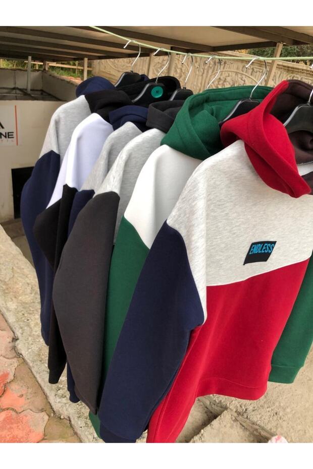 Endless Sweatshirt Kapüşonlu Unisex Oversize - 2