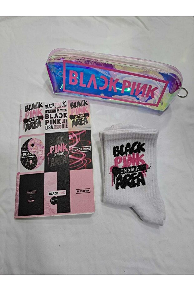 Blackpink Transparent Pen Holder Notebook Socks