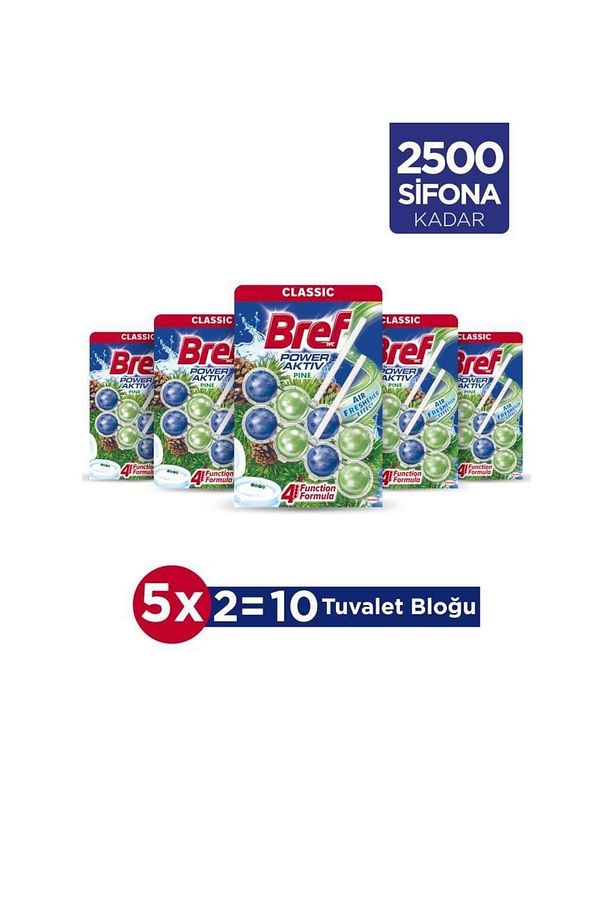 Wc Power Aktiv Duopack Katı Tuvalet Bloğu Çam, 5 X 2'li Paket - 1