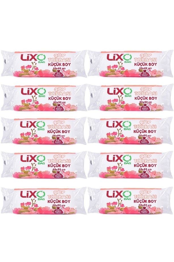 Küçük Boy Çöp Torbası 10 Paket * 30 Lu Rulo = 300 Adet Şeffaf - 1