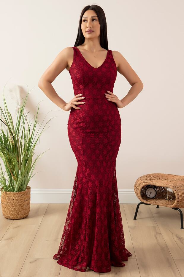 Tika Dantel Balık Elbise 3895 - 4