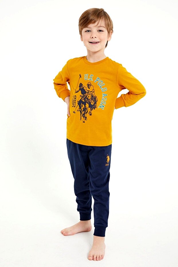 Us1126 Licensed Boy's Long Sleeve Pajama Set