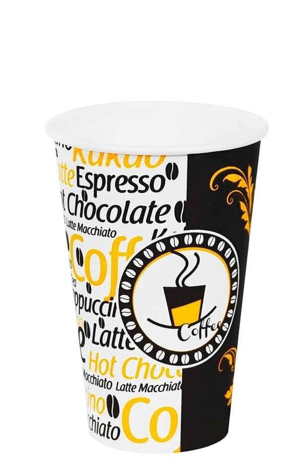 [ Excodi Cup ] 12 Oz Karton Bardak 300 ml - 100'lü / Kaliteli Otomat Bardak | Kahve - 3