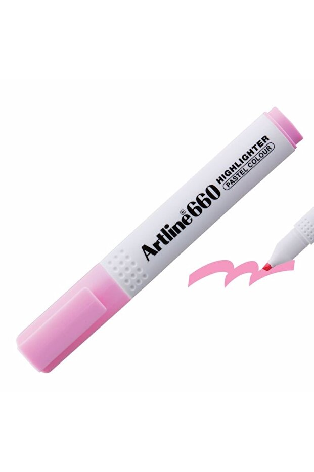 Artline Highlighter (Marking Pen) Highlighter Pink 660 (Pack of 12)