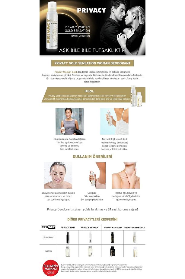 Gold Woman Edt 2 X 100 Ml + Deodorant 4 X 150ml - 7