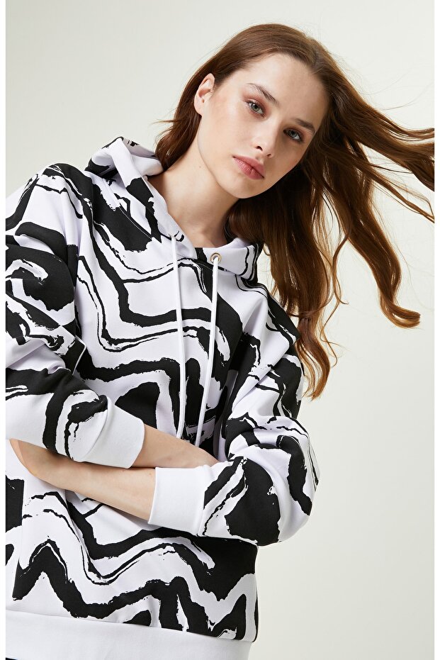 Ekru Sweatshırt - 4