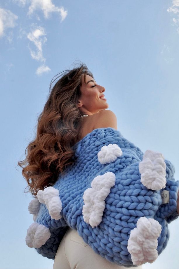 Cloud El Örgüsü Hırka - 5