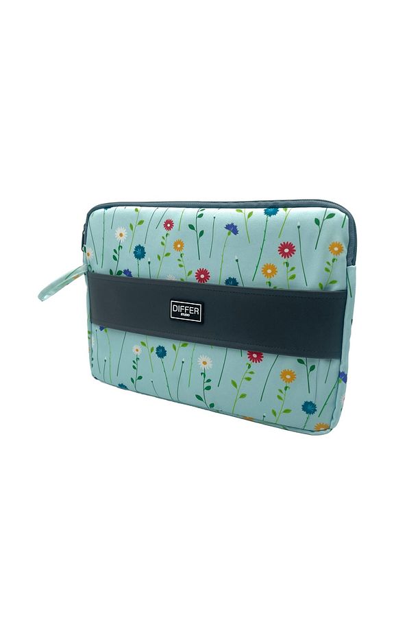 15,6 Inç Bebe Mavi Çiçek Desen Unisex Su Geçirmez Macbook/laptop/notebook/tablet Kılıfı - 1