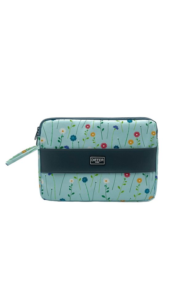 15,6 Inç Bebe Mavi Çiçek Desen Unisex Su Geçirmez Macbook/laptop/notebook/tablet Kılıfı - 2