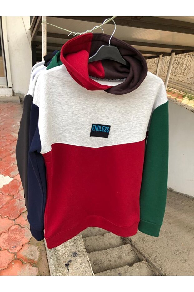 Endless Sweatshirt Kapüşonlu Unisex Oversize - 1