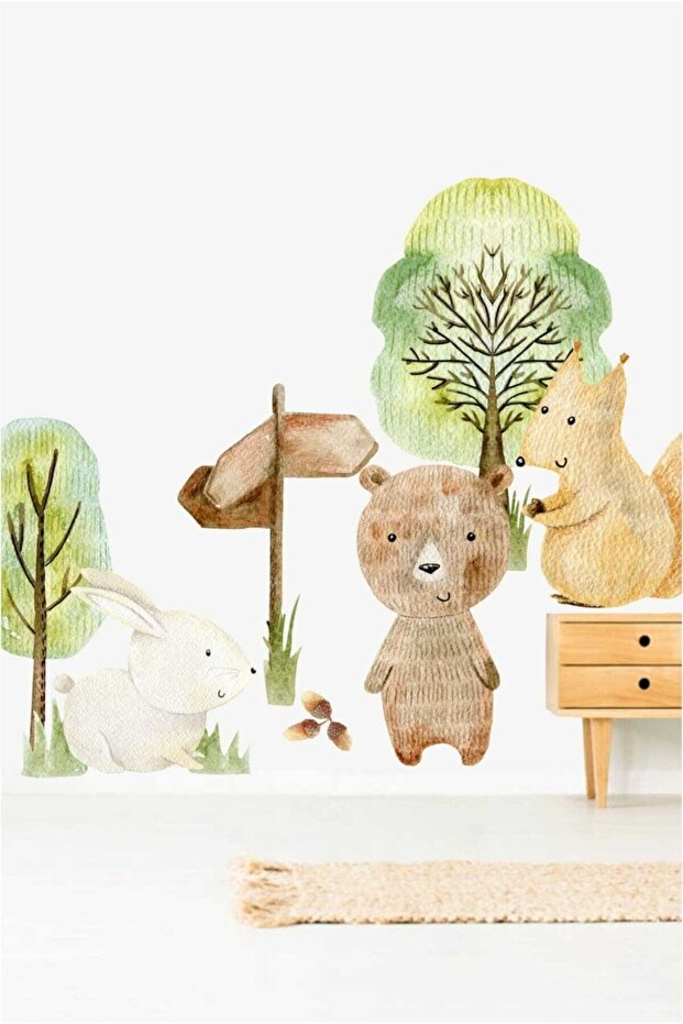 Cute Friends 2 Kids Room Sticker
