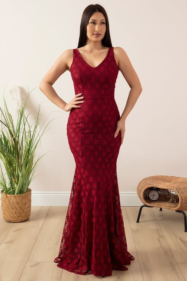 Tika Dantel Balık Elbise 3895 - 3