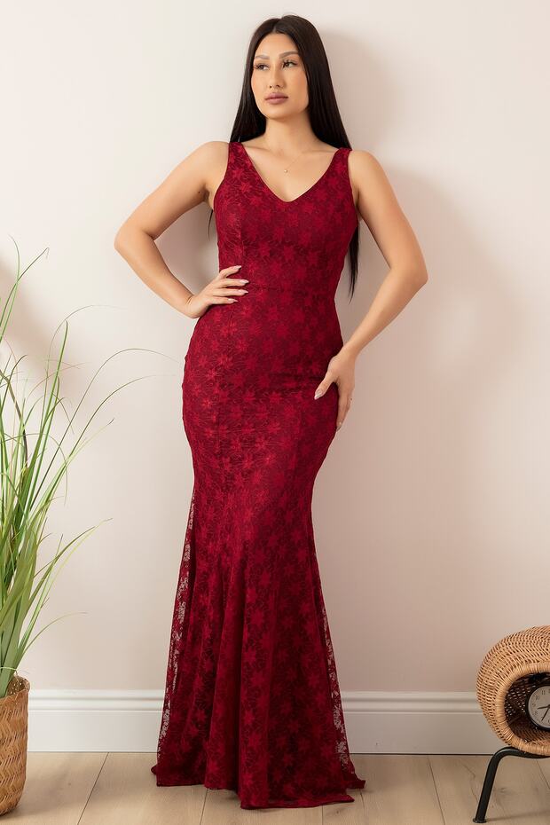 Tika Dantel Balık Elbise 3895 - 5